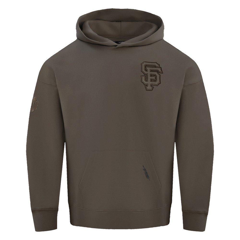 Pro Standard Men's MLB San Francisco Giants Neutral Drop Shoulder Pullover Hoodie - Dk Taupe - DK TAUPE